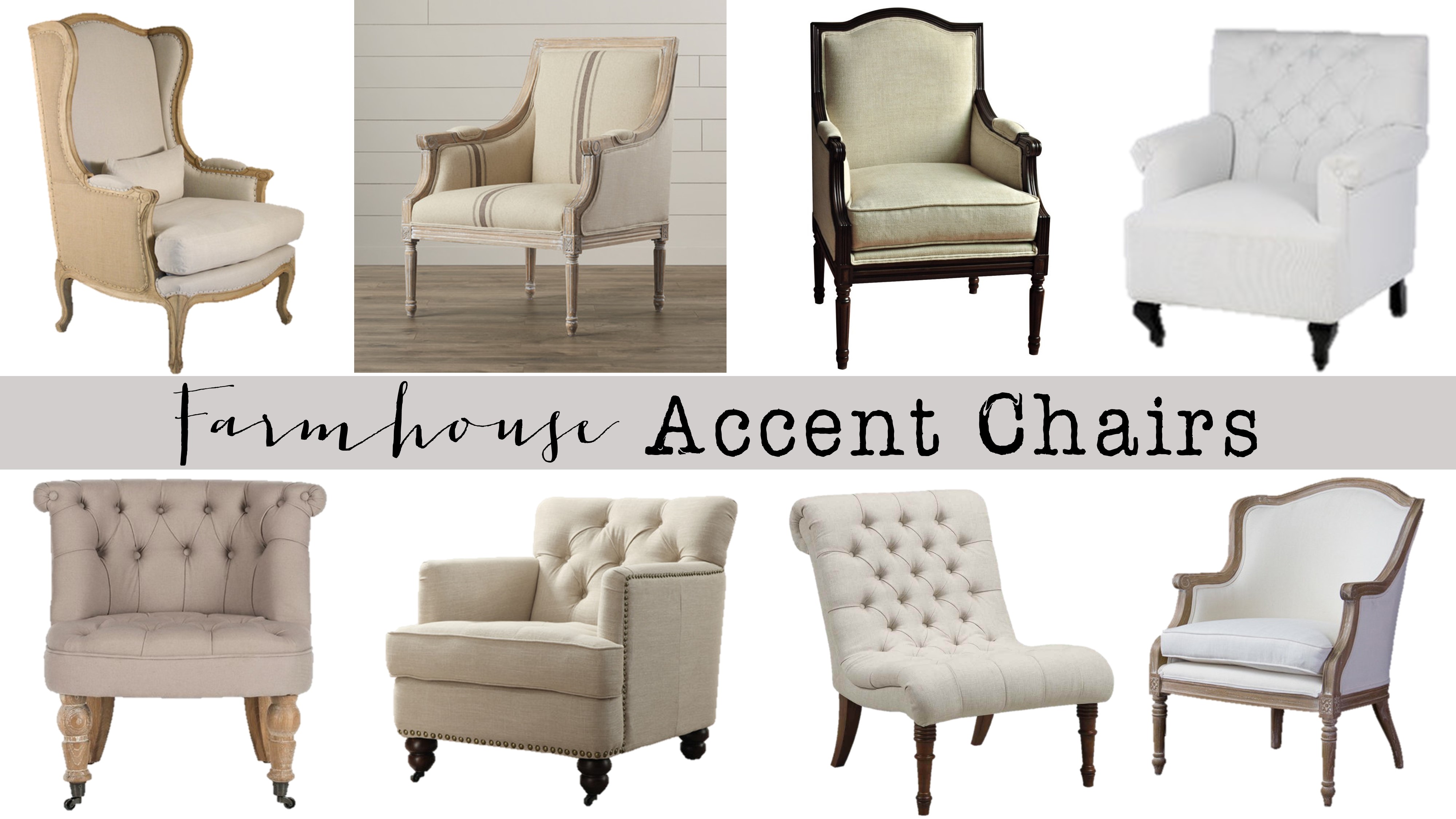 Farmhouse Accent Chairs For Living Room