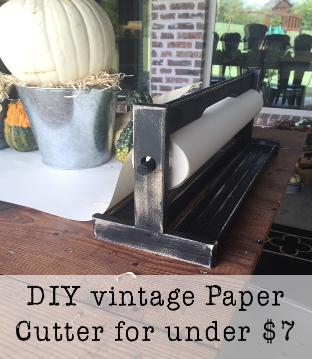 DIY Vintage Paper Cutter-less than $7 - House of Hargrove