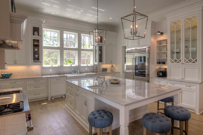 Get inspired by these stunning white kitchens.