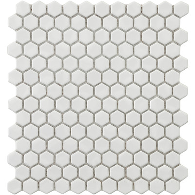 Retro-.875-x-.875-Porcelain-Glazed-Mosaic-in-White-WFFXLMHW