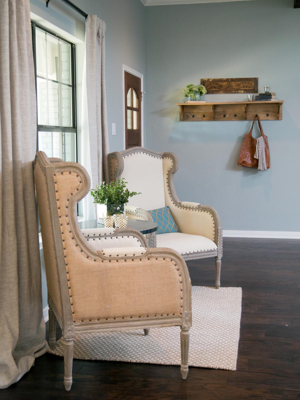 Farmhouse store upholstered chairs