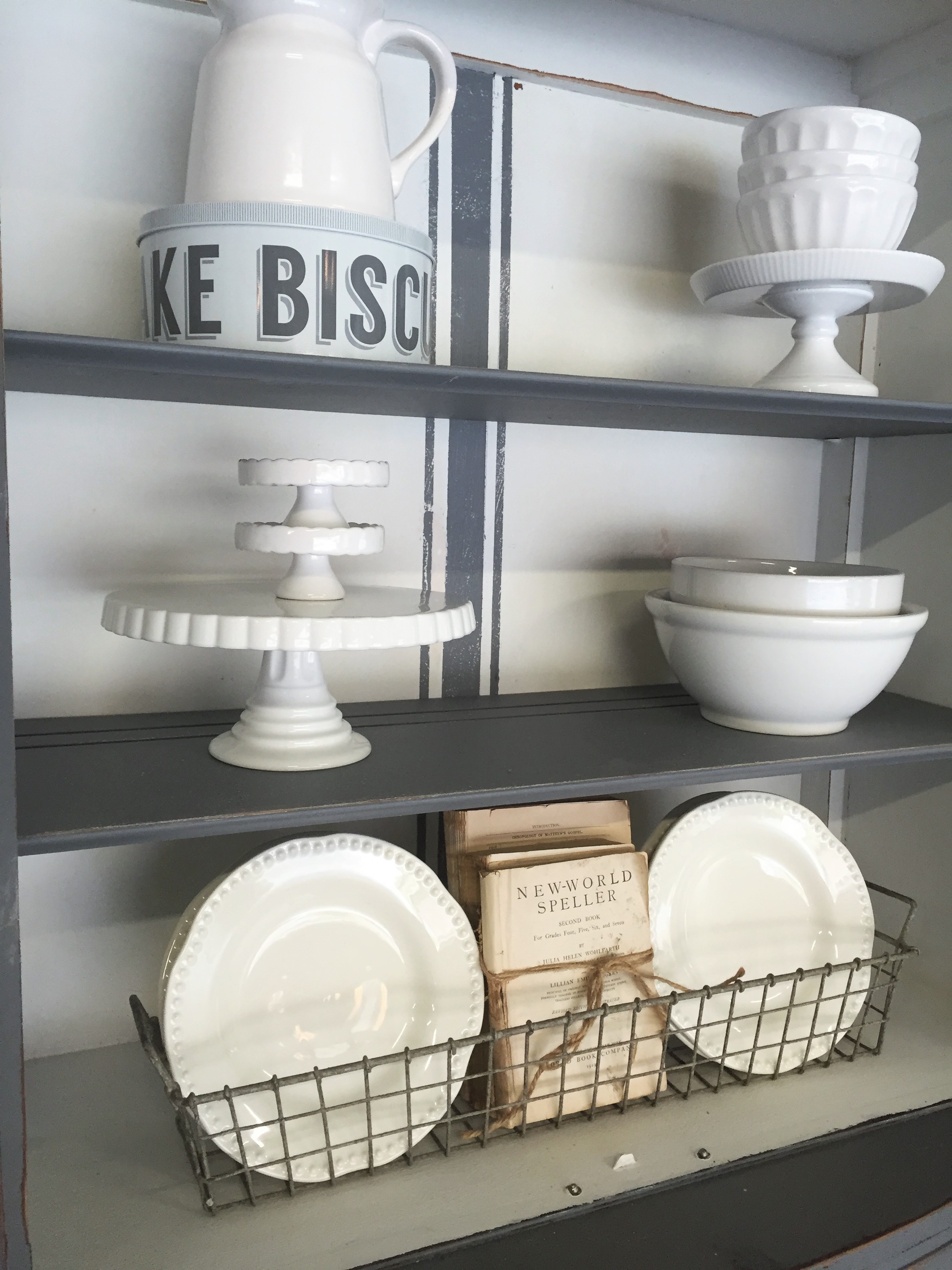 Before & After: A Dish Cupboard Makeover