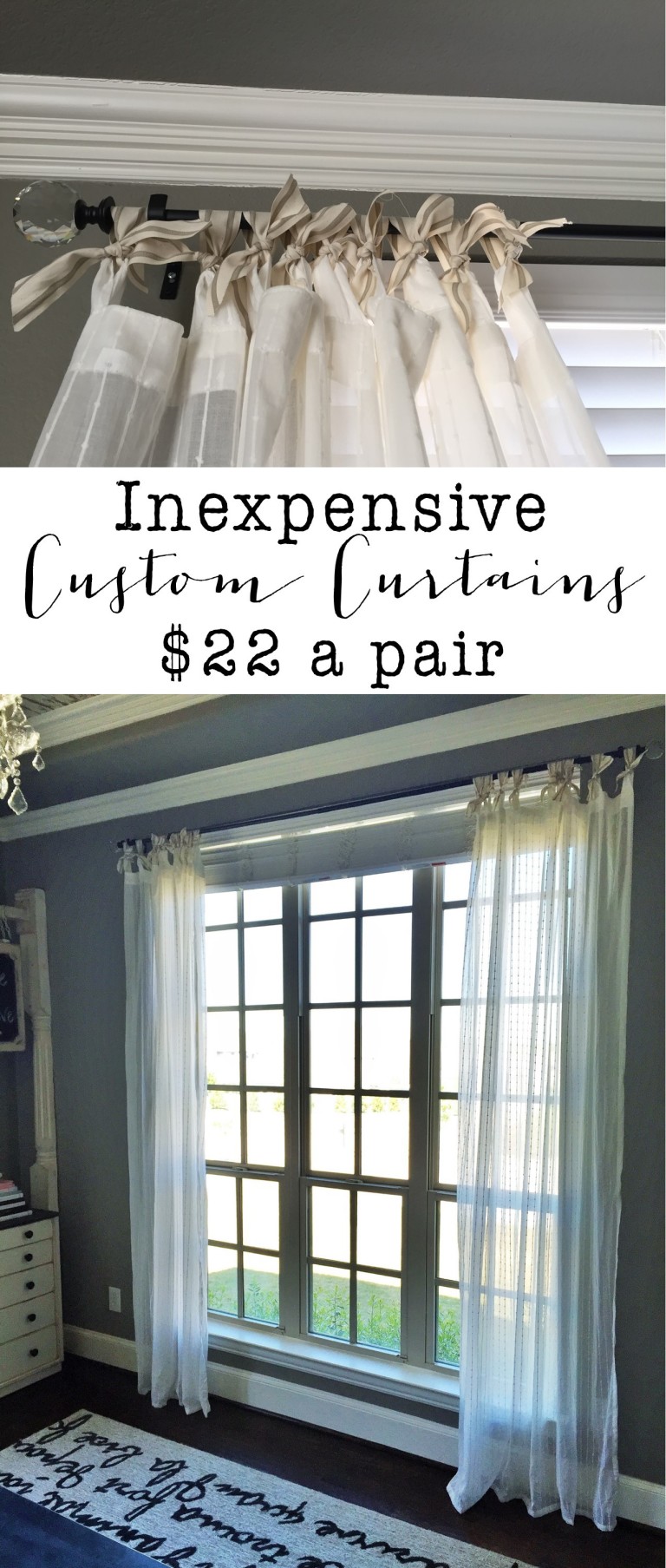 DIY : Inexpensive Custom Curtains - House of Hargrove