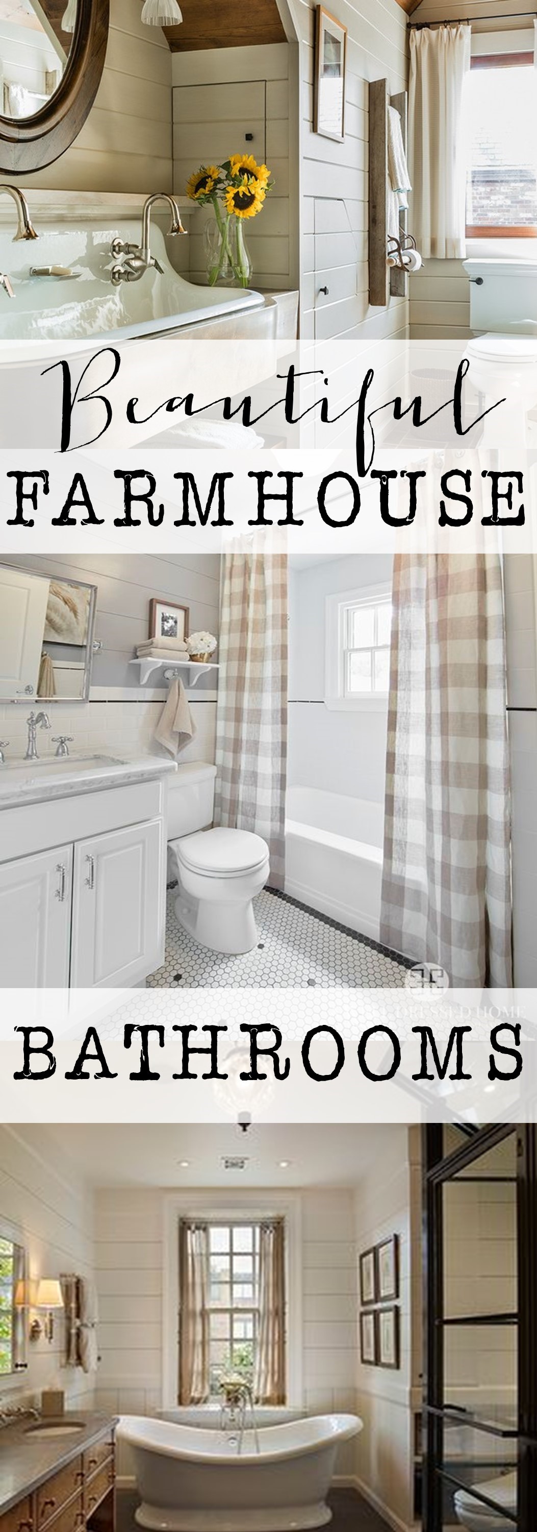 Farmhouse Bathrooms