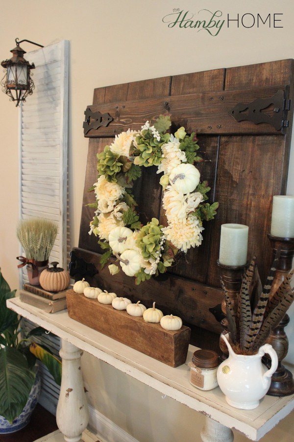Console Table Fall Decor by The Hamby Home, Fall Decor Inspiration 