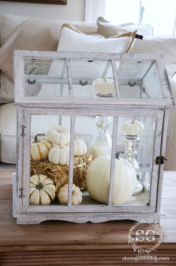 Glass Greenhouse, Decorating with Pumpkins 