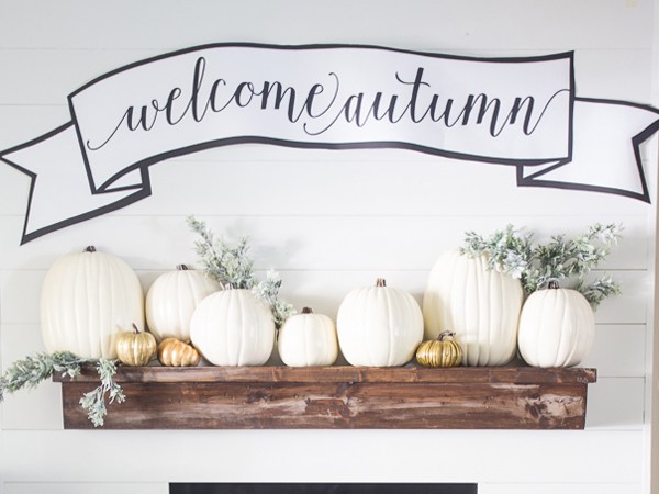Just Destiny Huge Welcome Autumn Banner, Fall Printables 