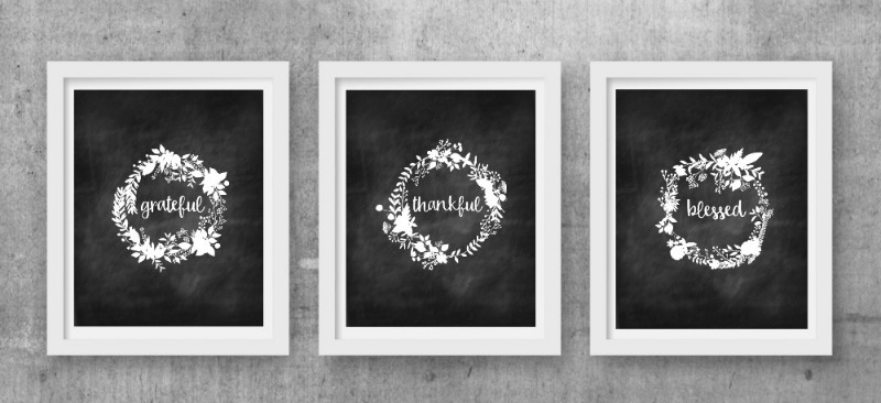 On Sutton Place Trio of Chalkboard Fall Prints, Fall Printables 