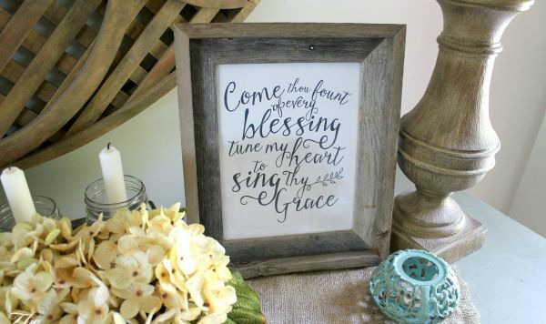 The Turquoise Home Come Thou Fount, Fall Printables 