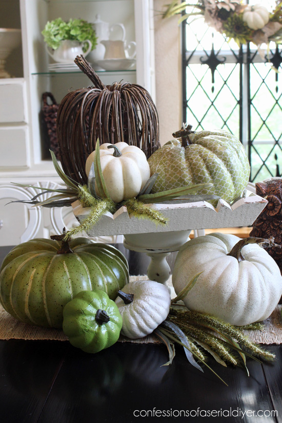 Thrifty Fall Decor, Decorating with Pumpkins