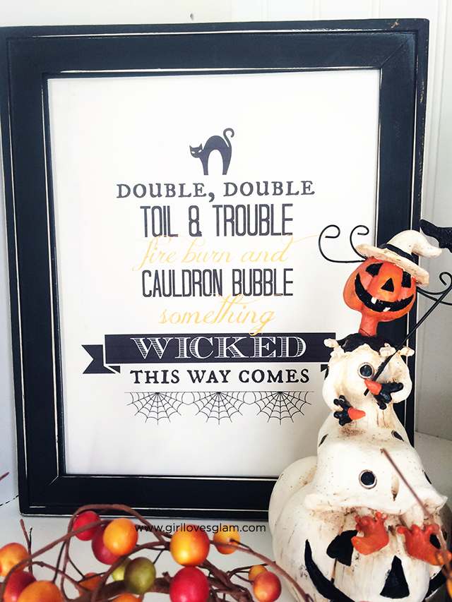 Girl Loves Glam, Halloween Printables 