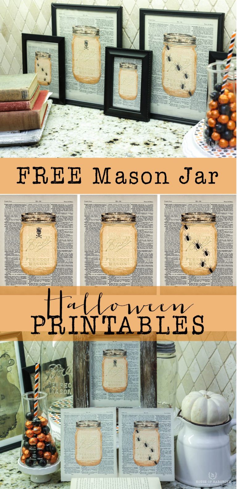 Mason Jar Halloween Printables - House of Hargrove