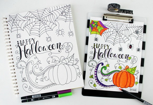 By Dawn Nicole for The Pinning Mama, Halloween Printables 