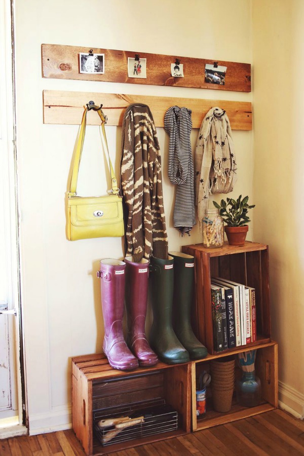 A Beautiful Mess, Farmhouse Mudrooms via House of Hargrove