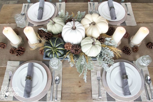 Bless'er House, Thanksgiving Tablescapes via House of Hargrove