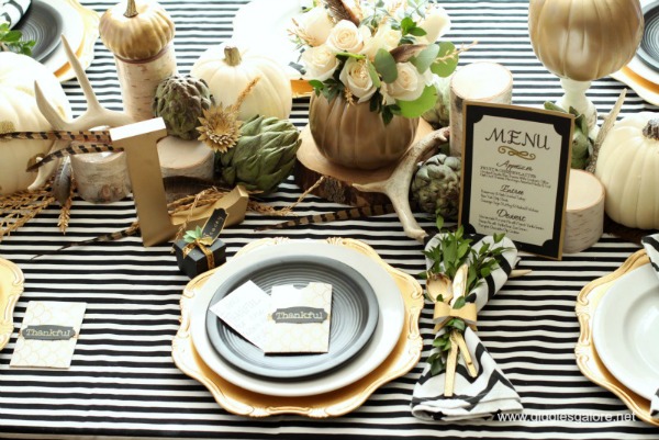 Giggles Galore, Thanksgiving Tablescapes via House of Hargrove