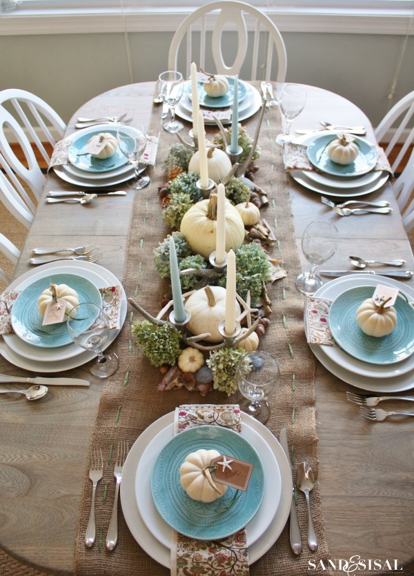 Sand and Sisal, Thanksgiving Tablescapes via House of Hargrove