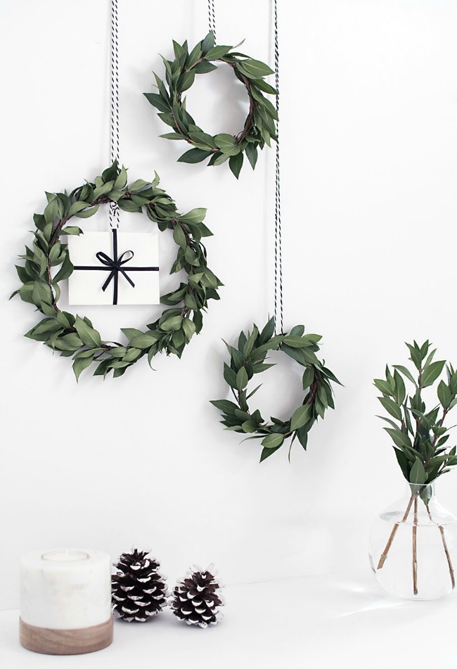 DIY Gift Card Mini Wreaths, Christmas Inspiration via House of Hargrove