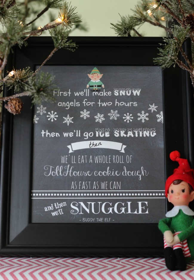 Elf Movie Printable, Christmas Printables via House of Hargrove