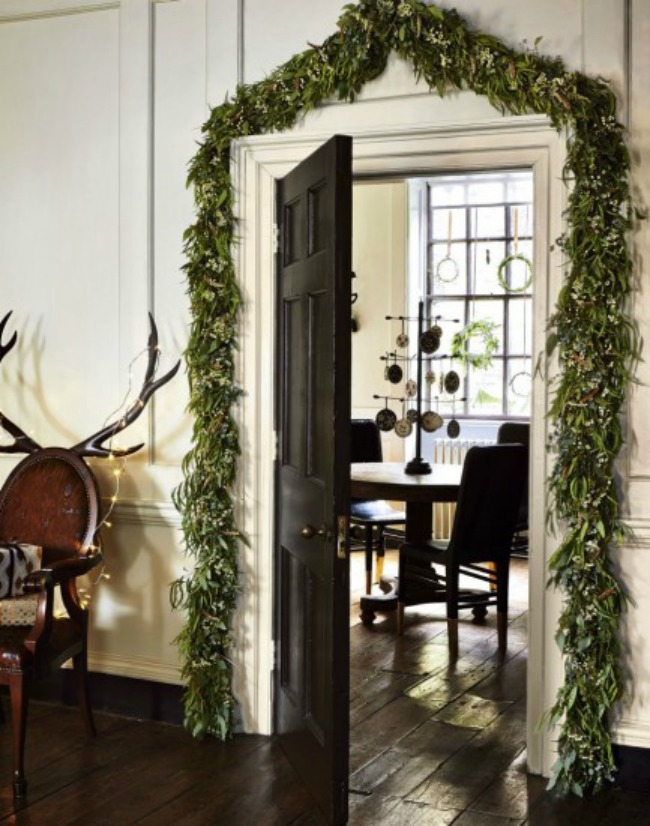 Evergreen Garland, Christmas Inspiration via House of Hargrove