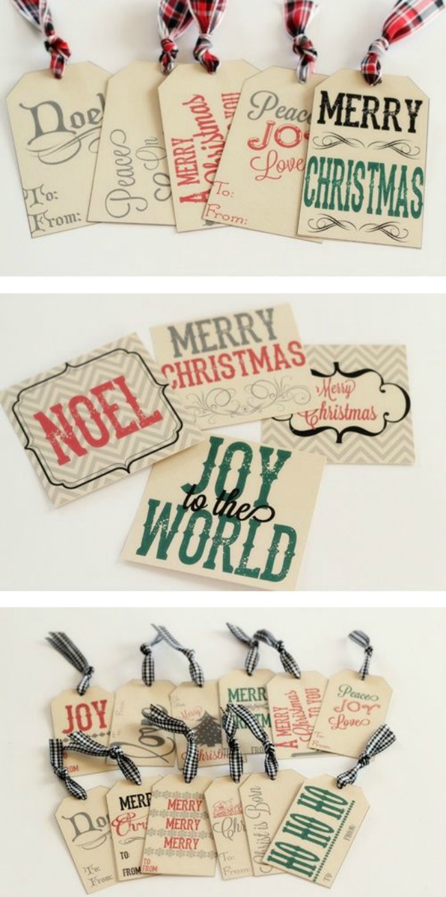 Gift Tag Printables, Christmas Printables via House of Hargrove