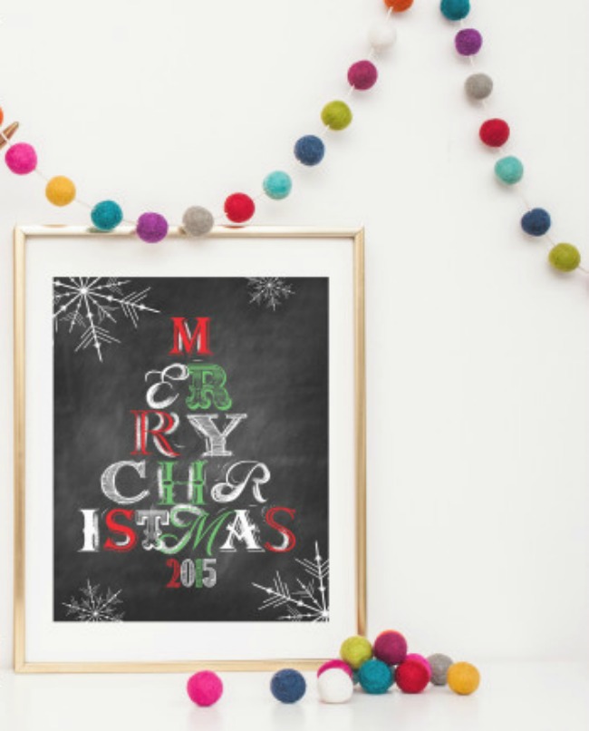 Merry Christmas 2016, Christmas Printables via House of Hargrove