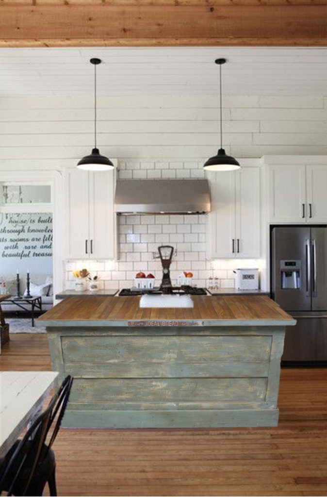 Vintage Farmhouse Kitchen Island 9 1 674x1024 