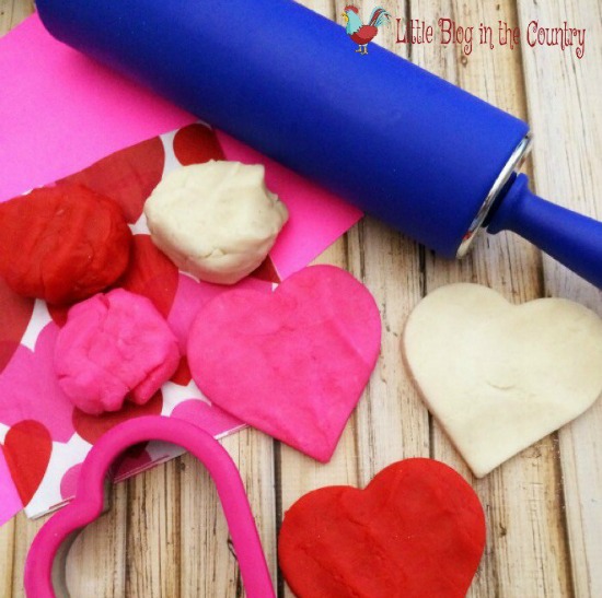 Little Blog in the Country Valenties Day Playdough, 40 Valentines Day Ideas via House of Hargrove