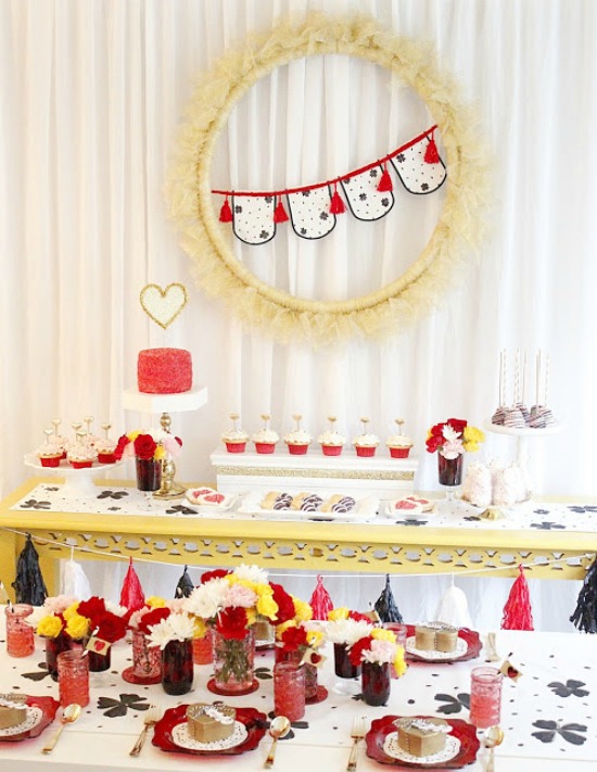 A Lovely Design Valentine making Party, 40 Valentines Day Ideas via House of Hargrove