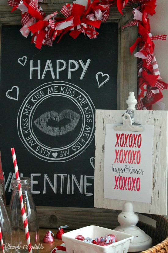 Clean and Scentsible Valentine Printables, 40 Valentines Day Ideas via House of hargrove