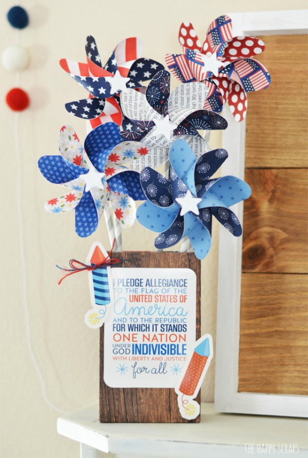 The Happy Scraps, Come check out our Red White Blue Inspiration Post!