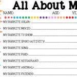 Back to School Interview FREE Printable: All About Me