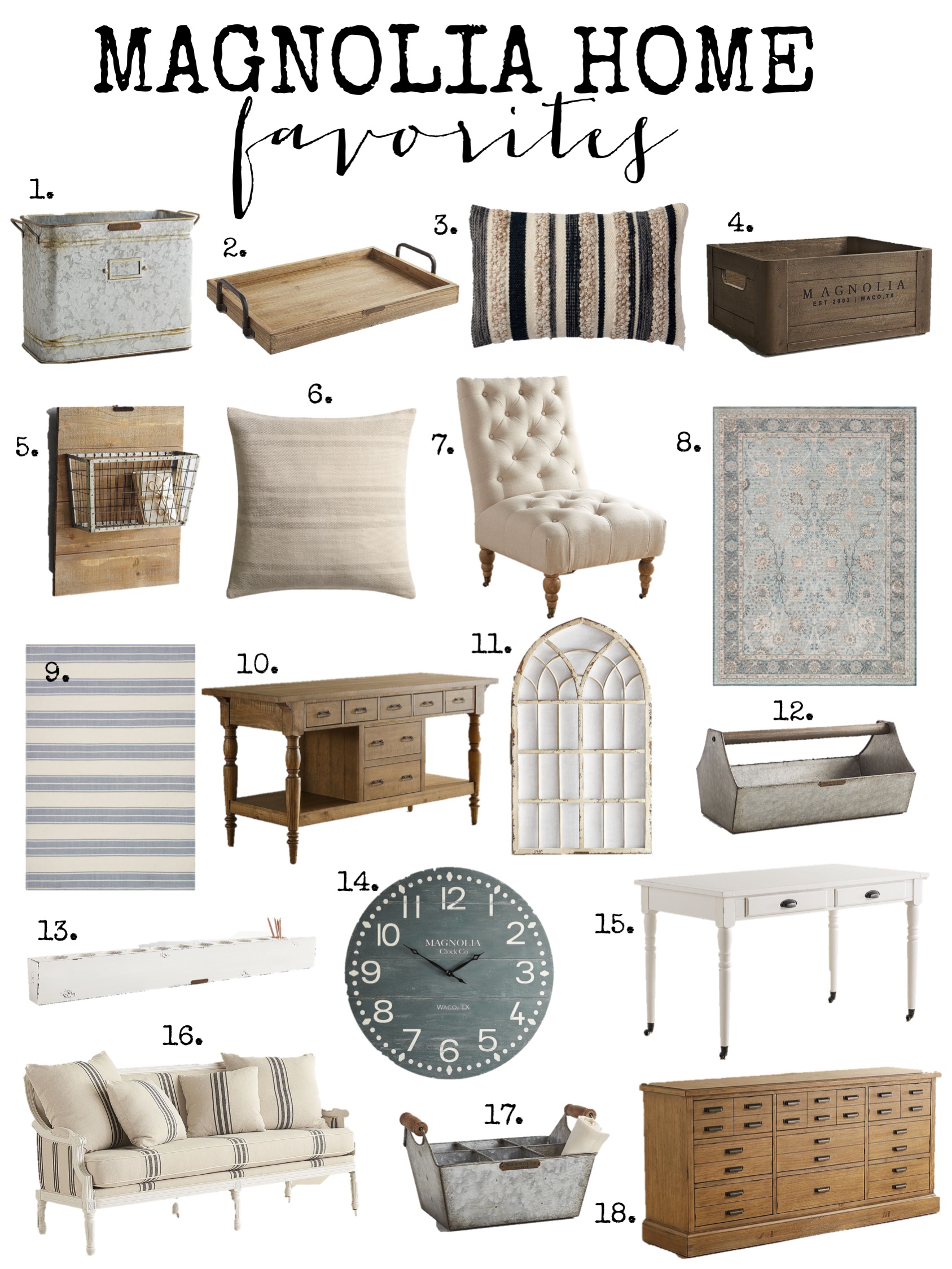 Magnolia Home Favorites: Furniture, Rugs, Pillow & Decor