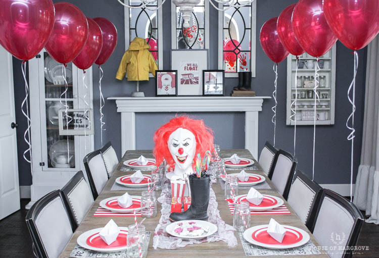 it movie halloween party: scary it clown/carnival decor