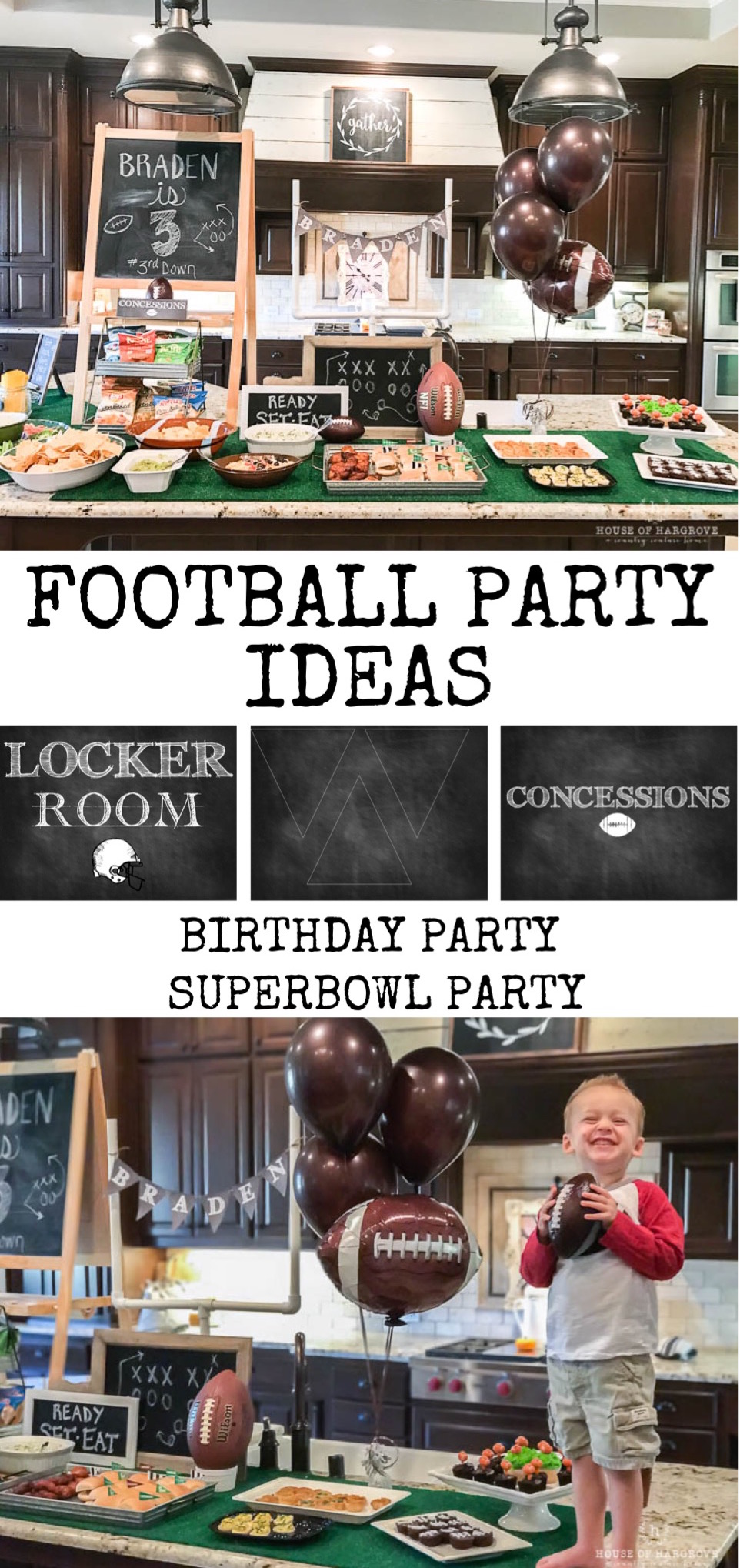 Pin on football birthday party