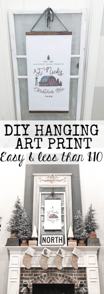 DIY Hanging art print