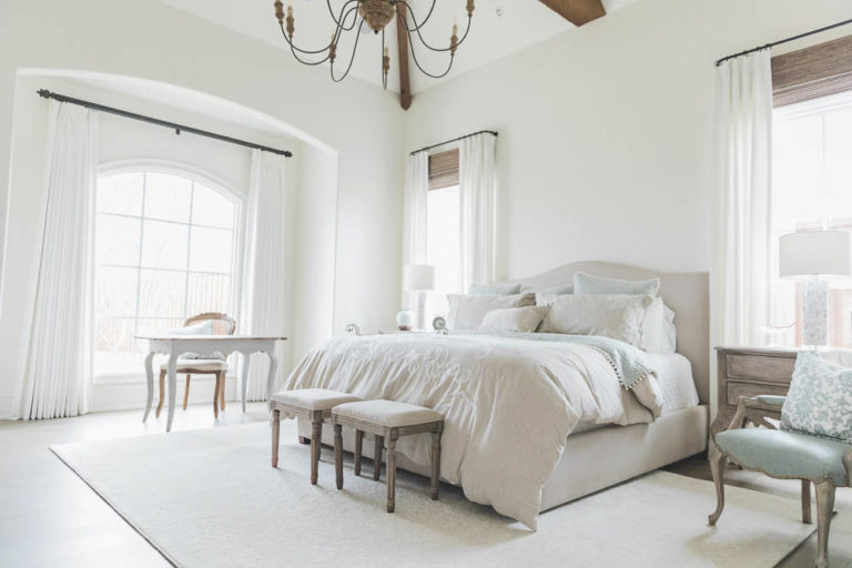 French Chateau Home Tour: New Home Mixed with Vintage Elements