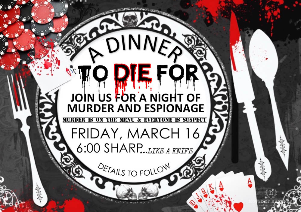 Murder Mystery Dinner Invitations