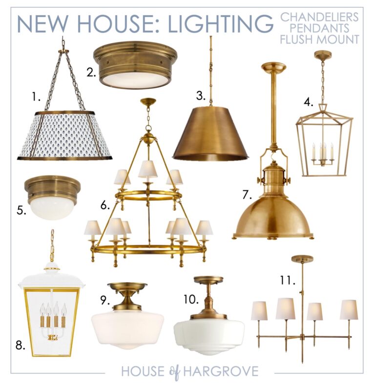 New house: Lighting Selections - House of Hargrove